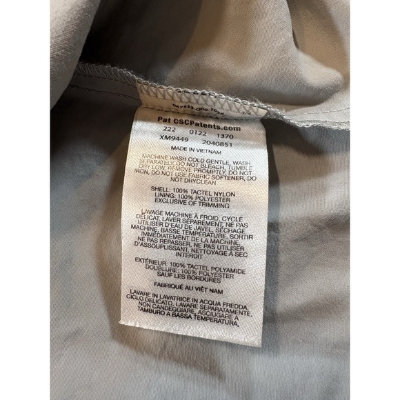 Columbia PFG Shirt Large Gray Utility Gorpcore Tactical Outdoor Minimalist Fish - Picture 7 of 8